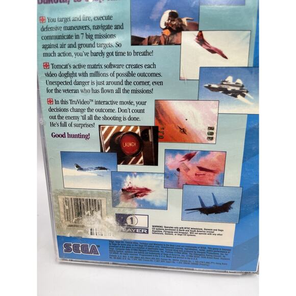 Tomcat Alley Sega CD Video Game Complete With Manual - Tested - Picture 3 of 9